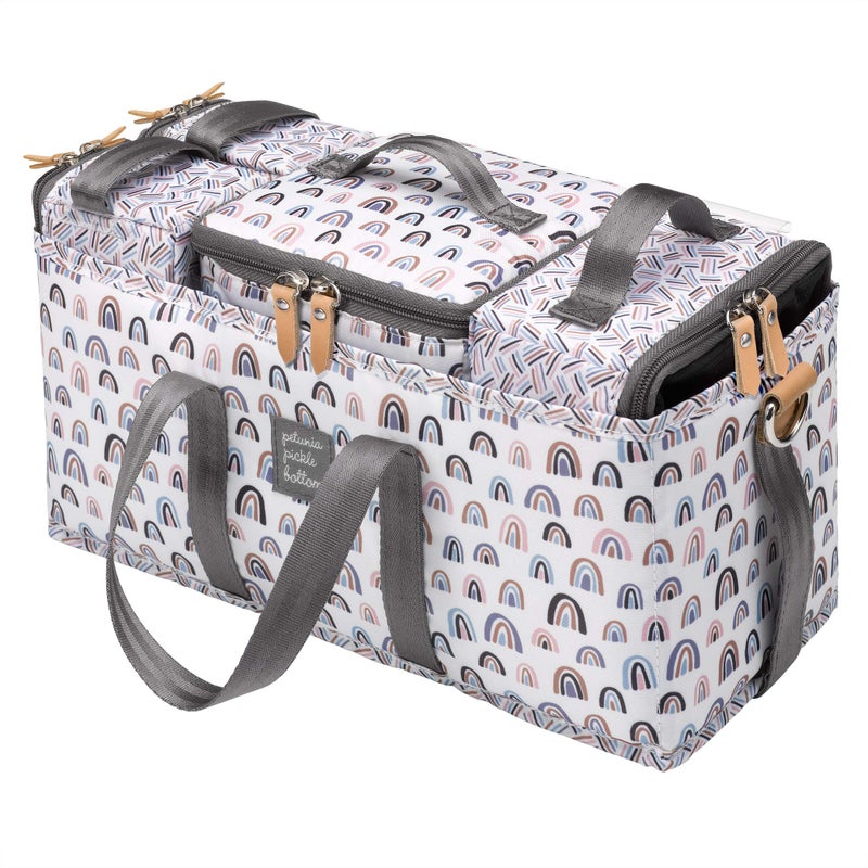 Petunia Pickle Bottom Deluxe Kit, 3-in-1 Grid Caddy Organizer, Lightweight Packing Cubes, Organize Diaper Bag, Stroller, Nursery, Unity - Image 1